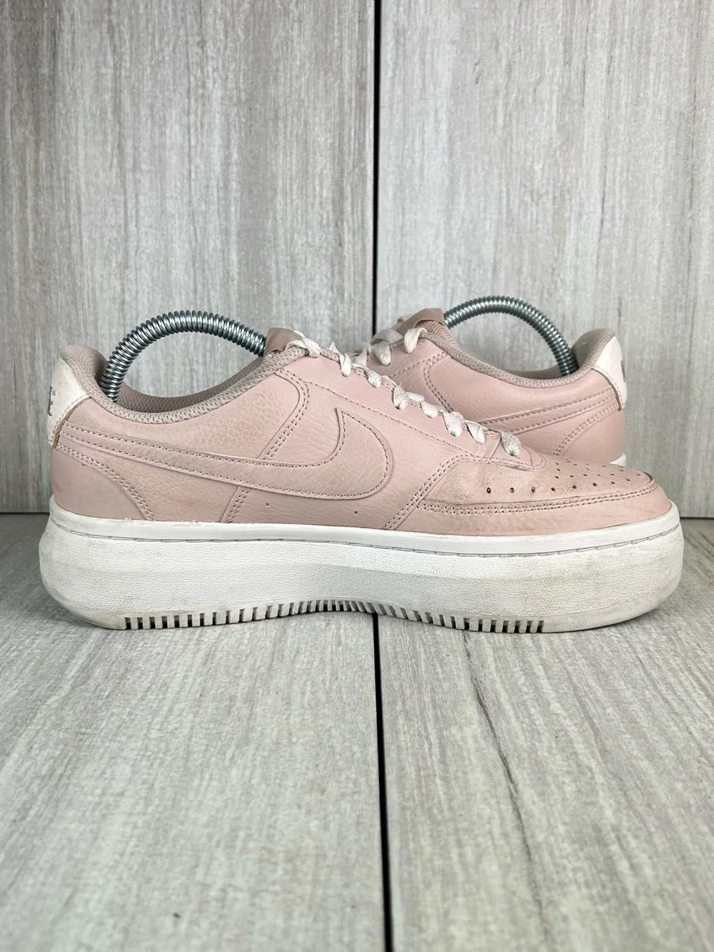 Nike Court Vision Alta LTR Soft Pink Chunky Platform Sneaker Women’s Size 9.5